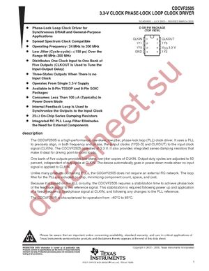 CDCVF2505D datasheet  